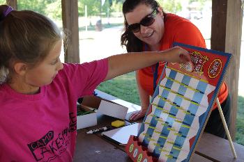 Andrea keeps the fun coming at Camp Lakeshore in Novi!